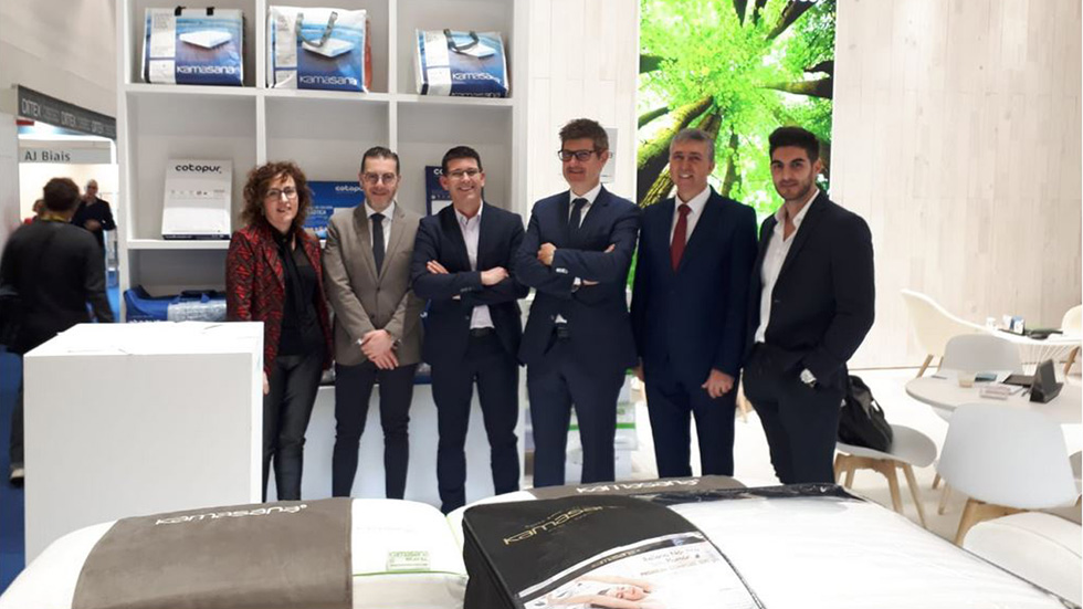 Elconseller Rafa Climent en la seua visita a Heimtextil