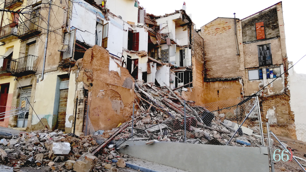Derrumbe calle Sant Mateu, 86