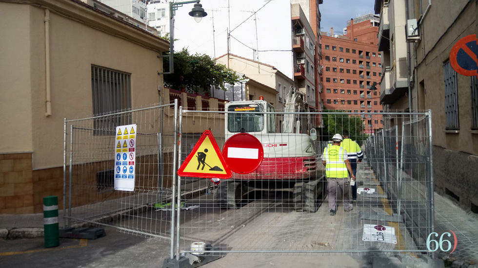 Obras en el barrio de Els Clots