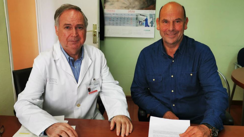 D'esquerra a dreta: Enrique Barbeito i Blas Calbo