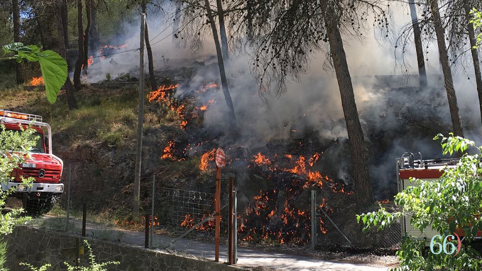Incendio en la zona del Preventori en 2018