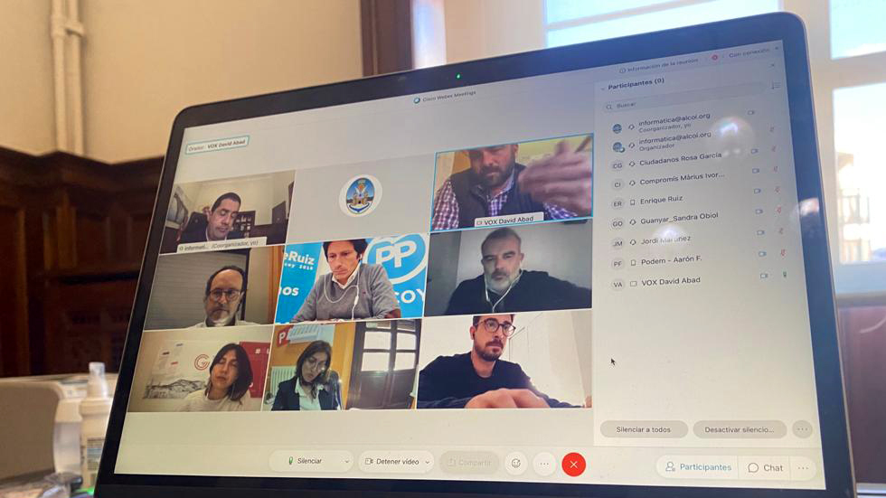 Reunión telemática de portavoces
