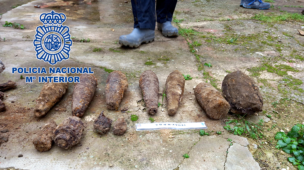 Artefactos en Rodes / Foto: Policía Nacional