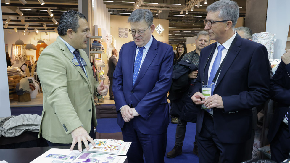 Puig y Climent en Heimtextil / Foto: Generalitat Valenciana