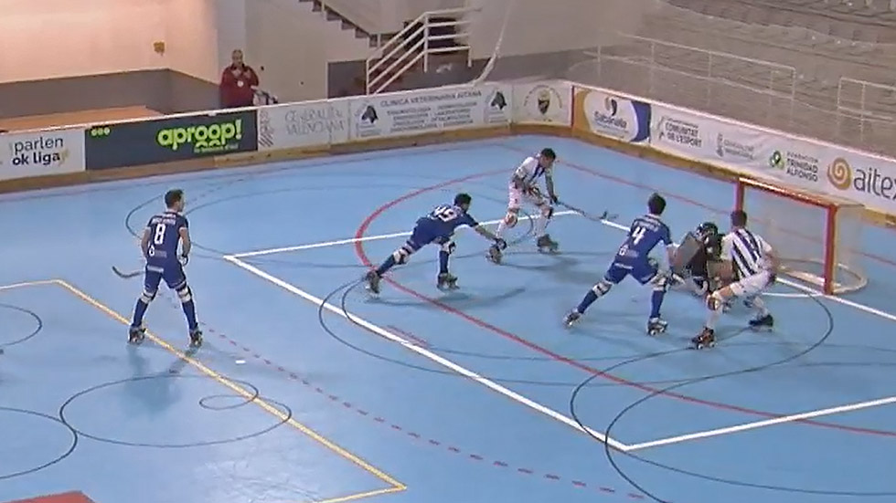 El gol de Caco Ceschin para el PAS Alcoi / Captura retransmisión WSE