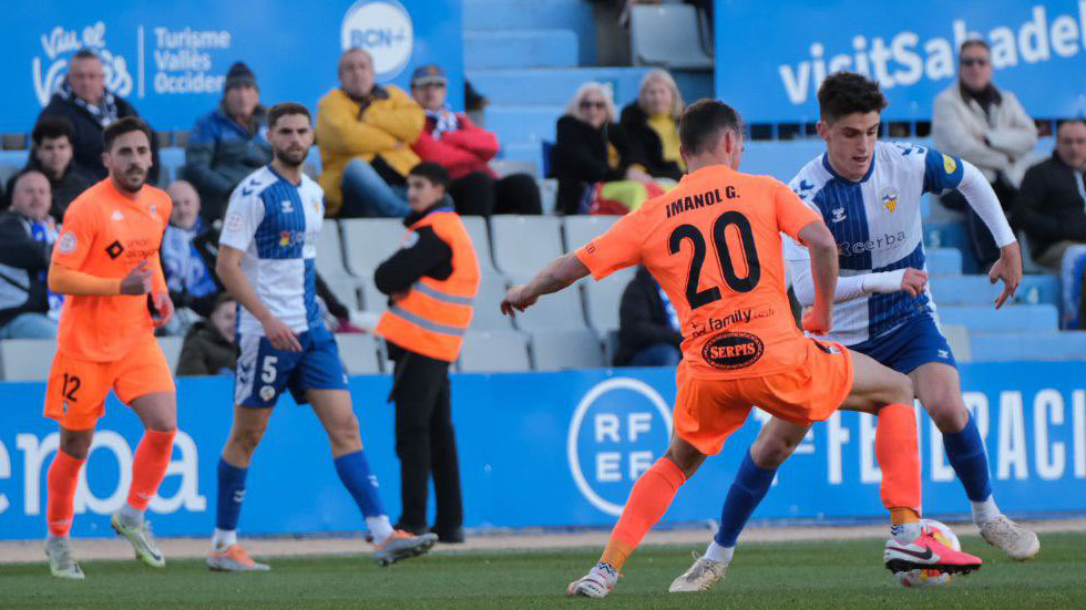 Partido entre Sabadell y Alcoyano / Foto: Twitter CE Sabadell