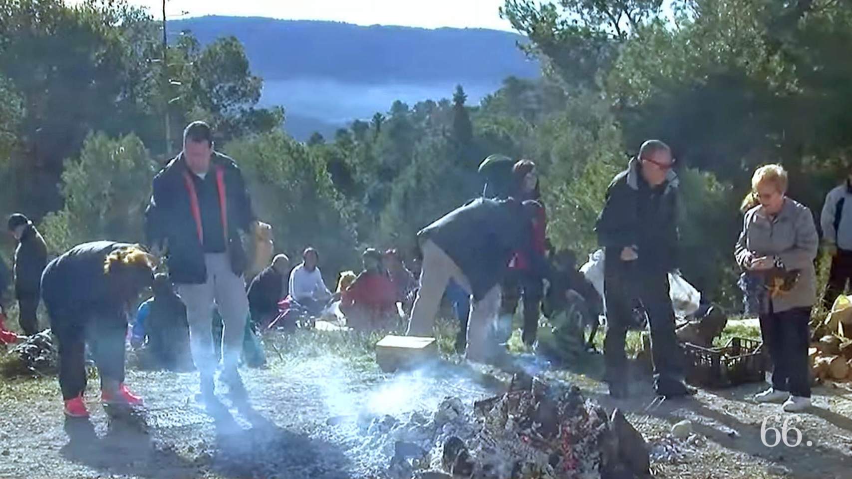 Imatge d'arxiu de la rostida en el paratge de Sant Antoni