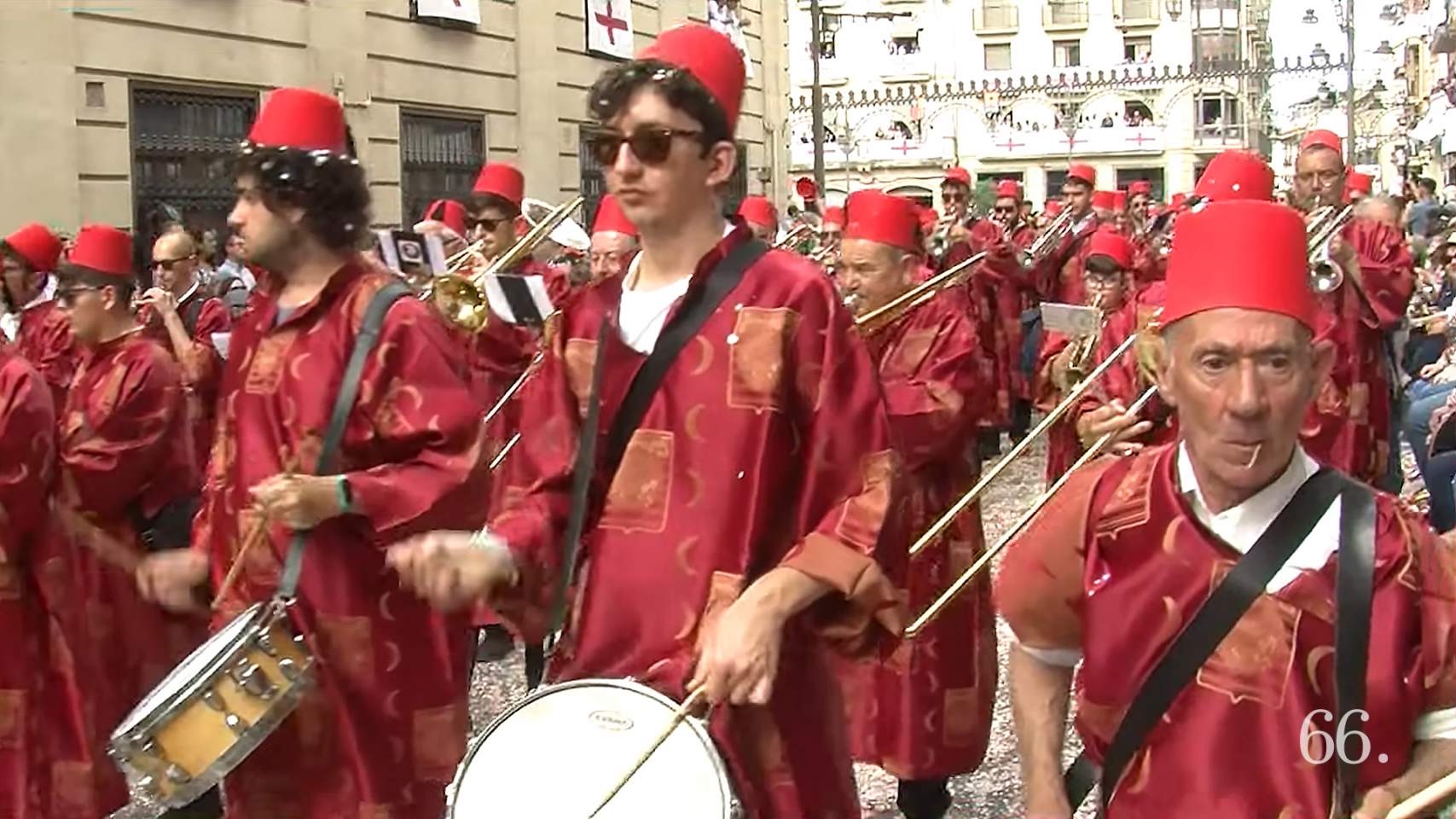 Banda musical durant l'Entrada Mora 2023