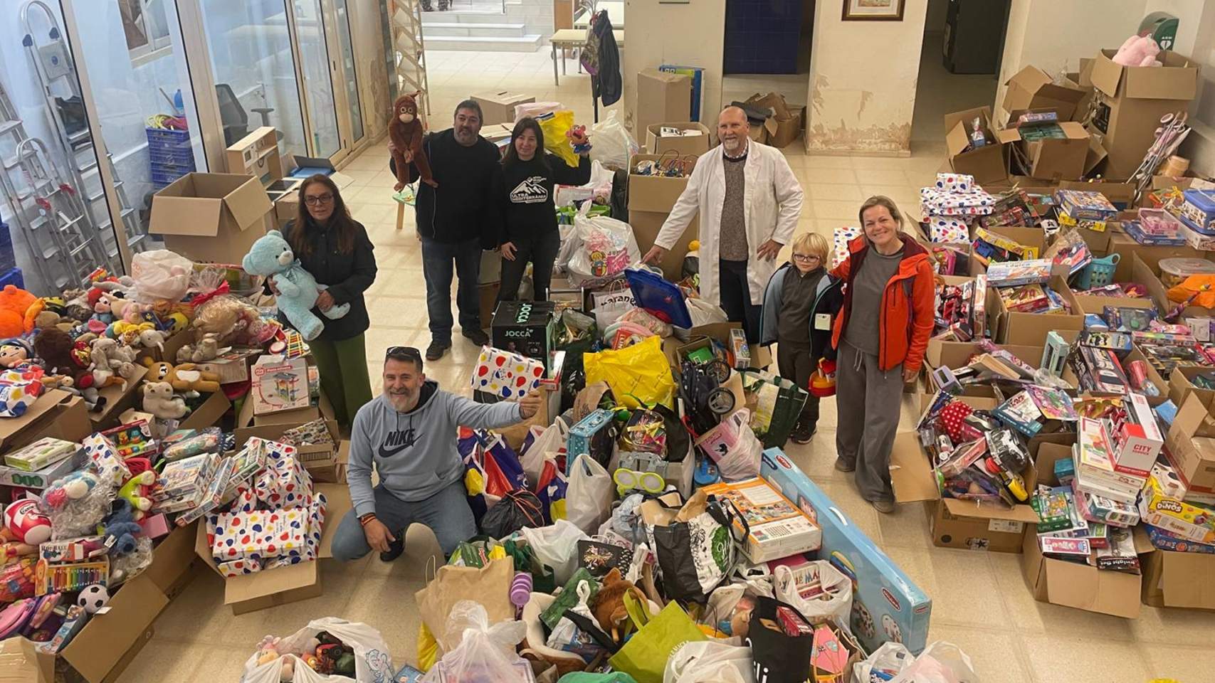 Joguets recollits per la campanya