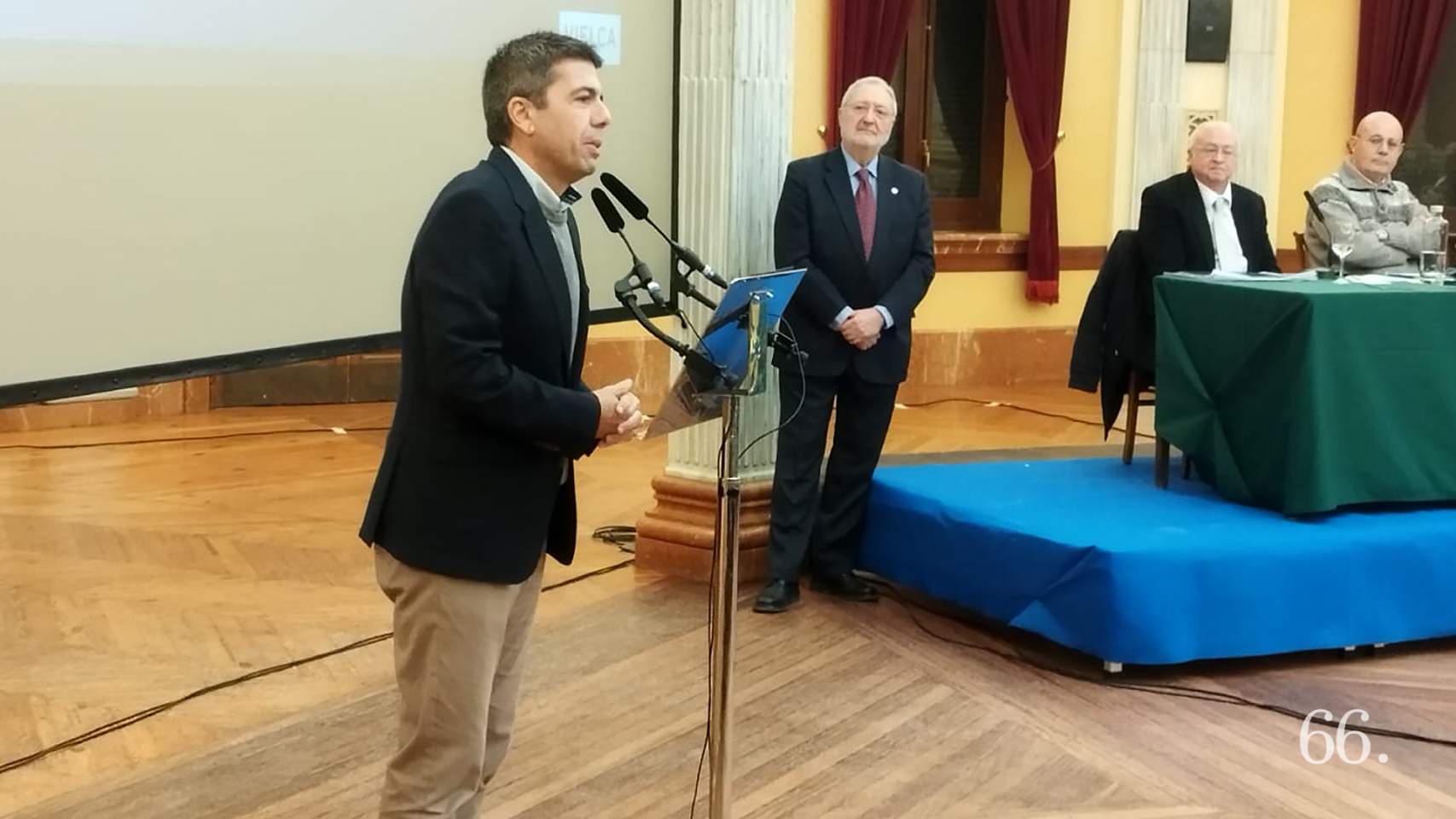 Mazón durante su intervención en el Círculo Industrial
