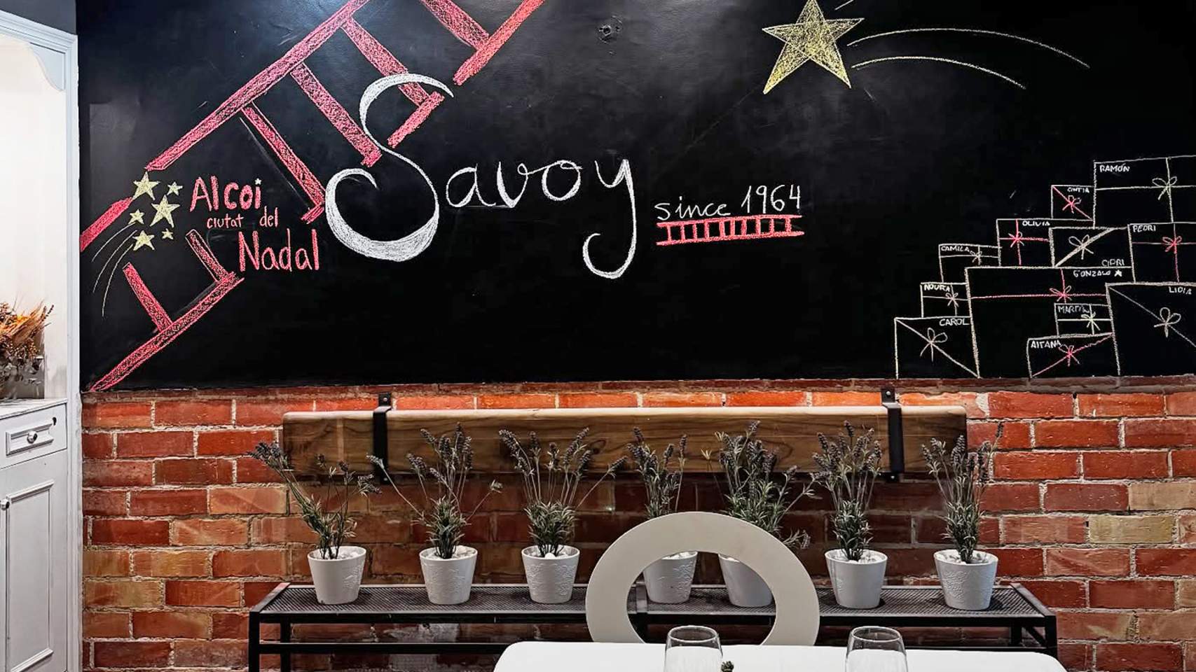 Decoració nadalenca en Hostal Savoy