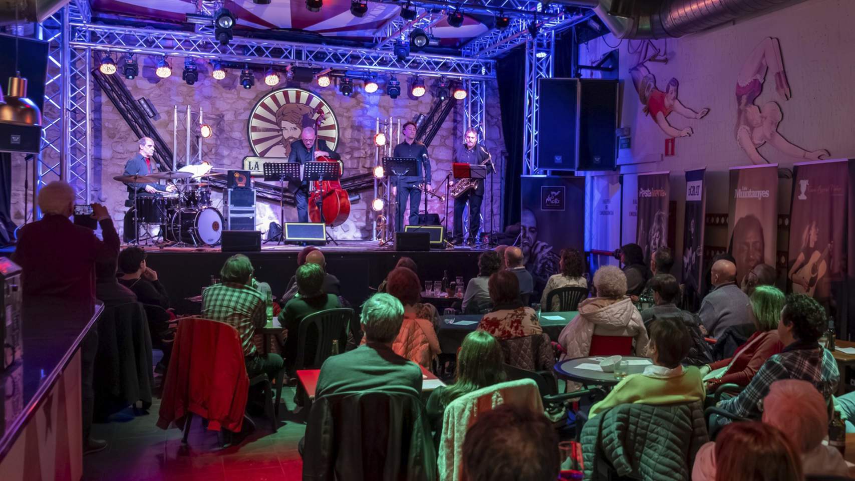 Concert organitzat pel Jazz Club Mussol en La Mujer Barbuda / Foto: Josep Barber (FB Jazz Club Mussol)