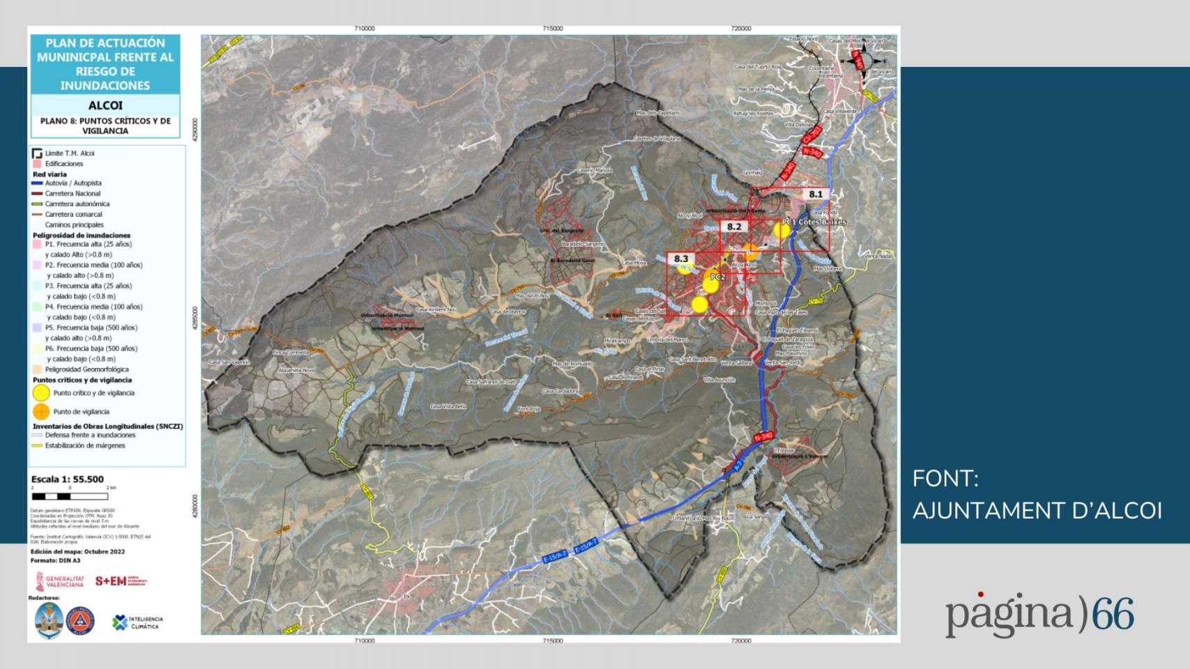 L’aigua pot fer molt mal i sí, a Alcoi hi ha zones amb risc alt d’inundació o solsides