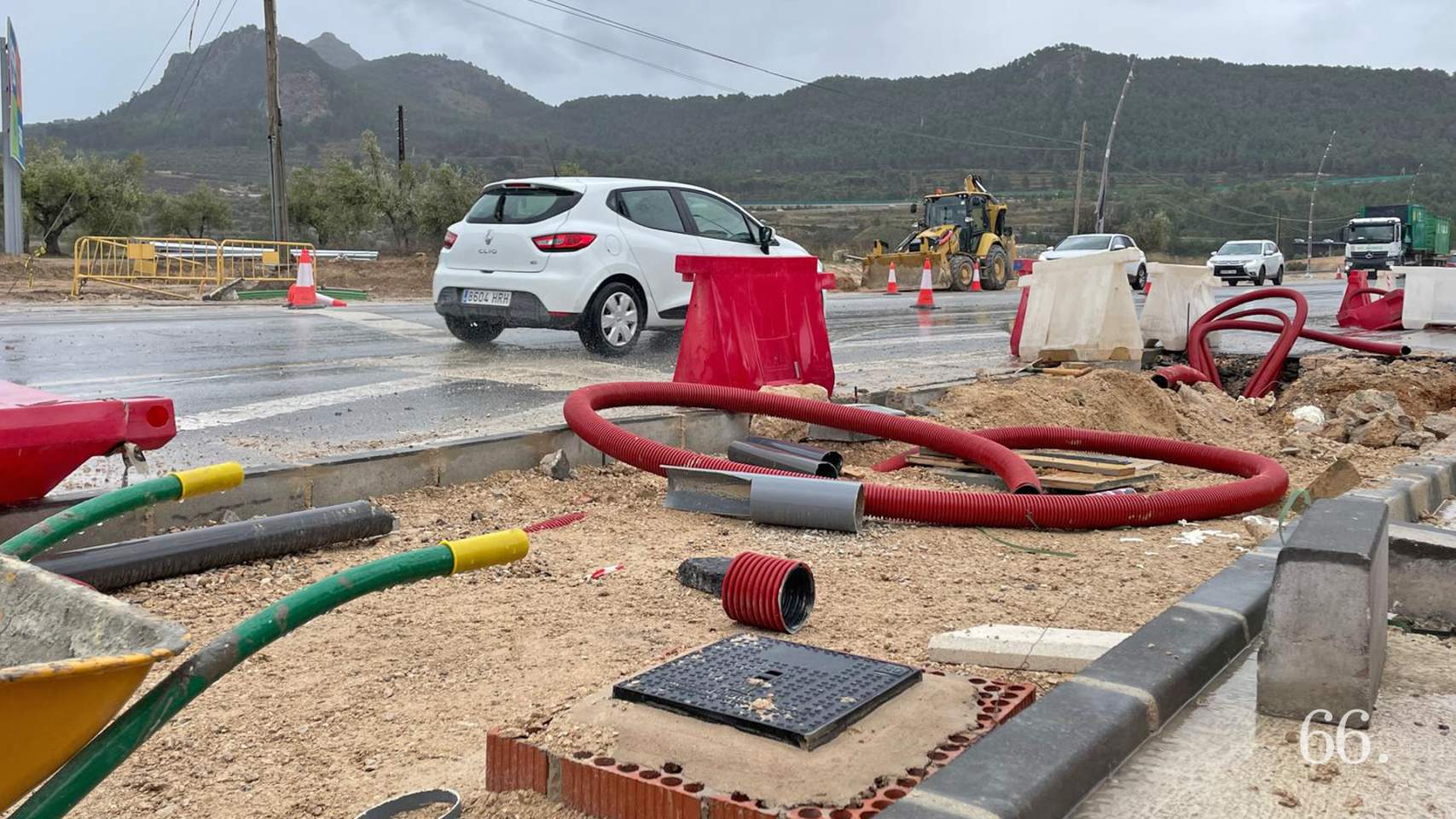 Obres en l'entrada sud a Alcoi
