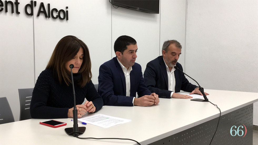 Lorena Zamorano, Antonio Francés y Jordi Martínez en la rueda de prensa Lorena Zamorano, Antonio Francés y Jordi Martínez en la rueda de prensa