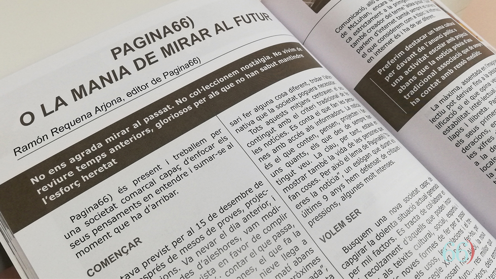 Article de Pagina66) en la revista Eines