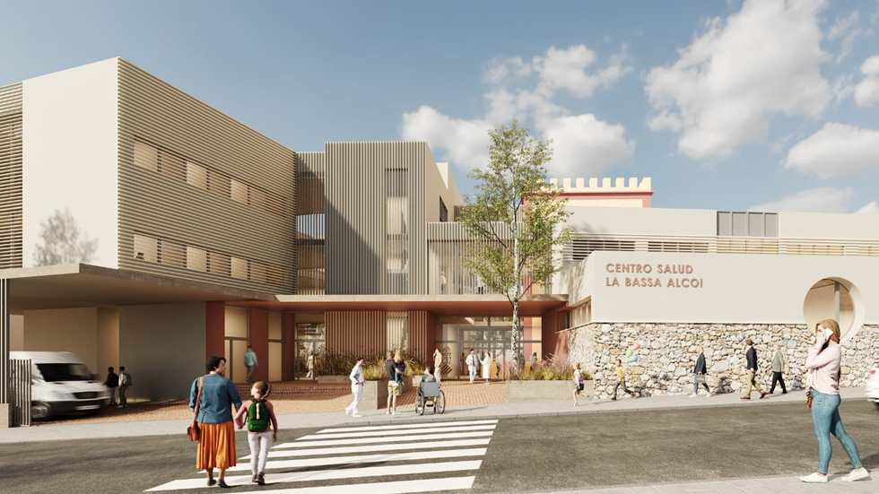 Aspecto del futuro centro de salud La Bassa / Foto: Ayuntamiento Alcoy
