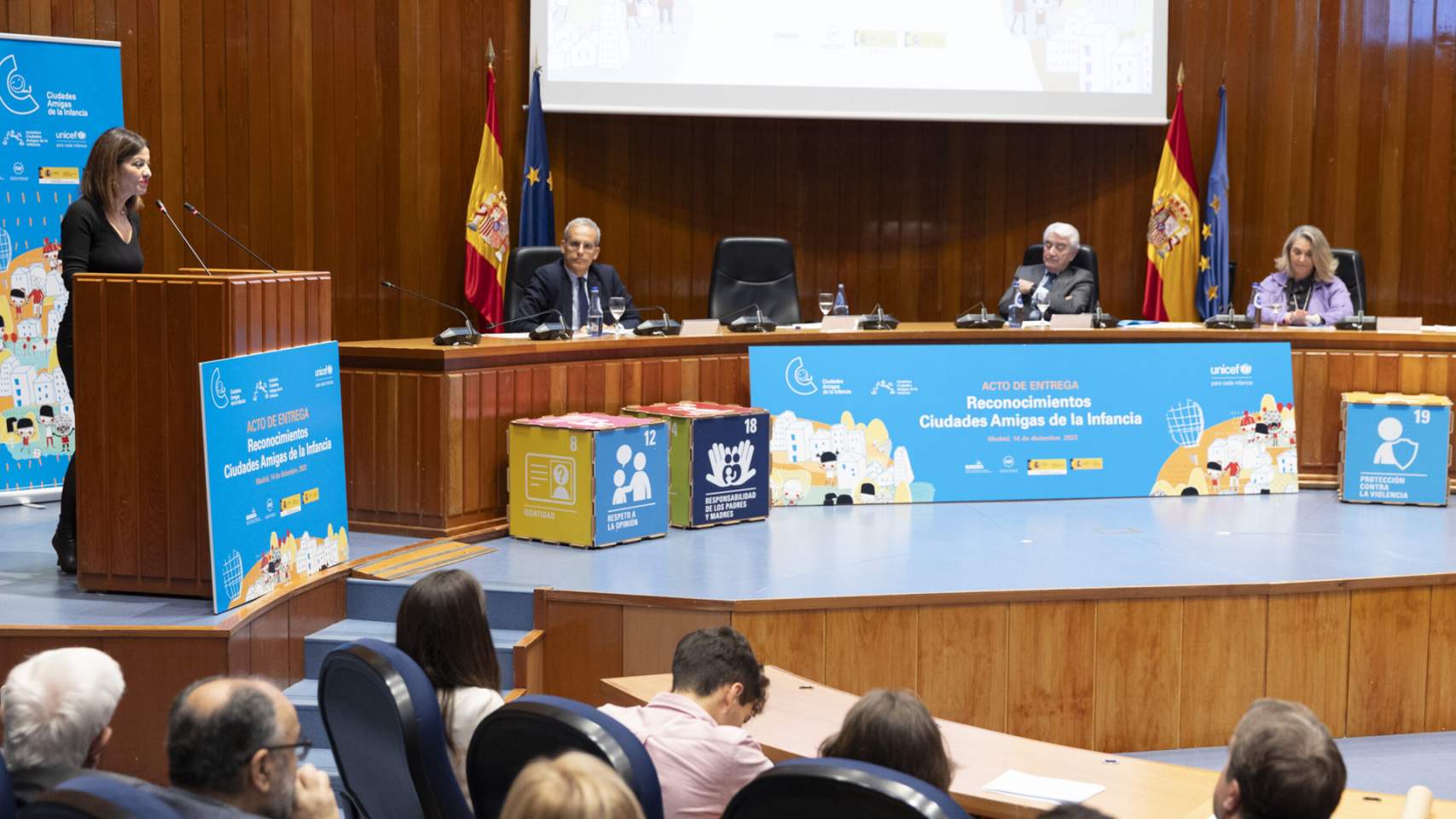 Acto de las Ciudades Amigas de la Infancia / Foto: Web Ciudades Amigas Unicef