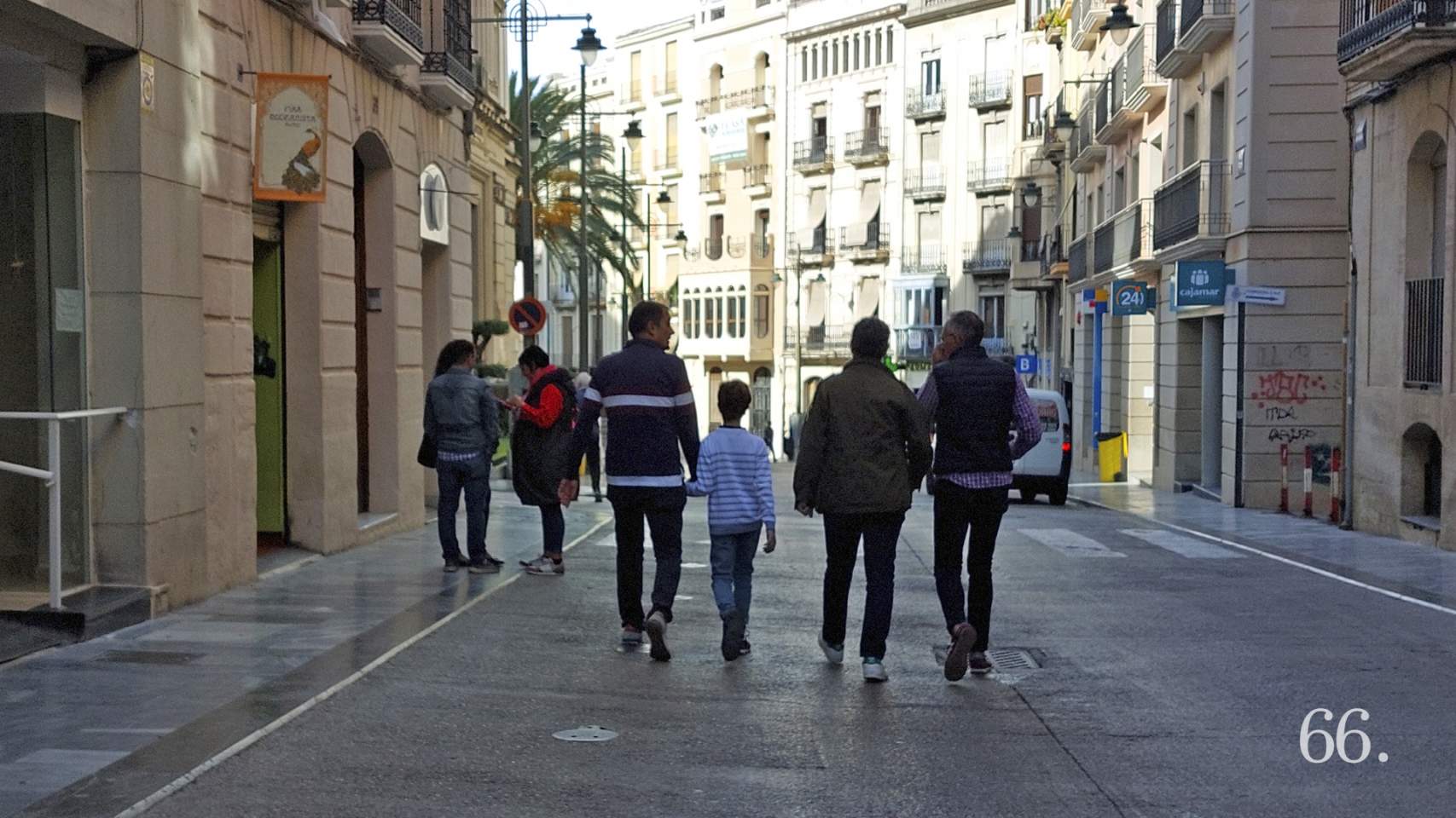 Peatones en Sant Llorenç