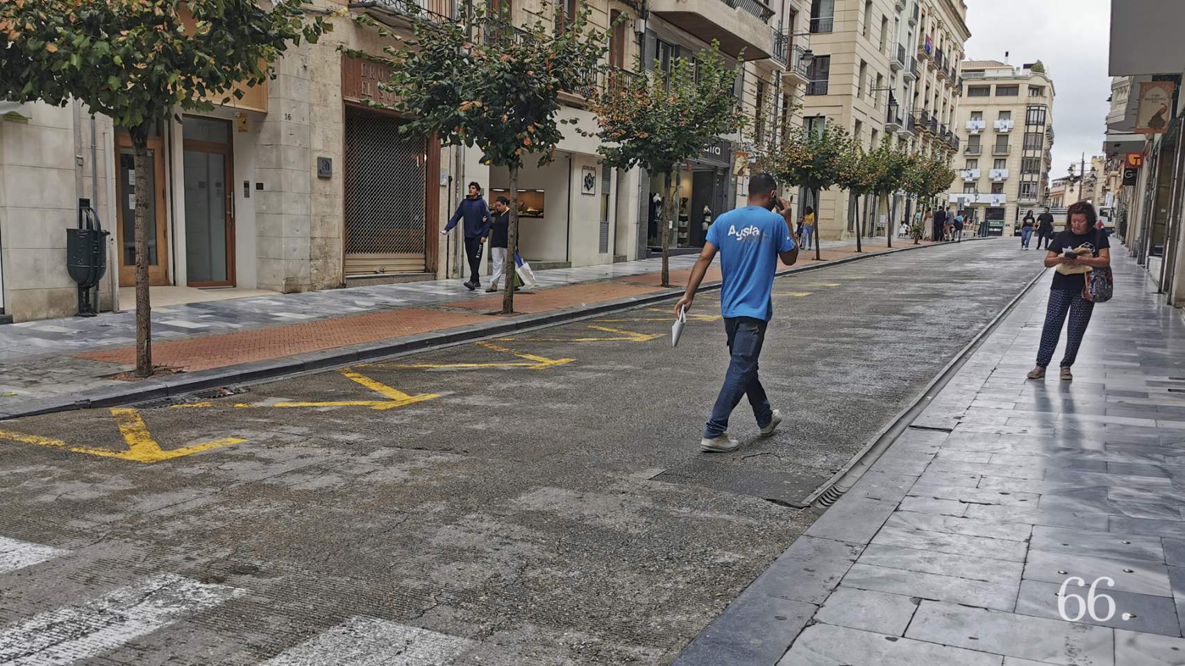 Sant Llorenç durante la etapa peatonalizada