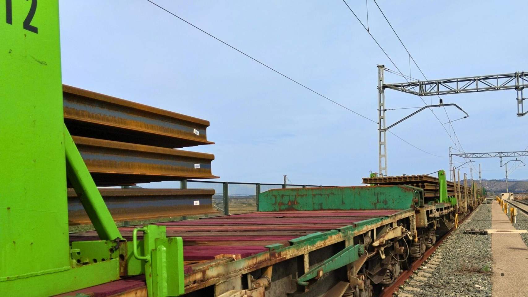 El tren carriler, preparat per a partir / Foto NSA