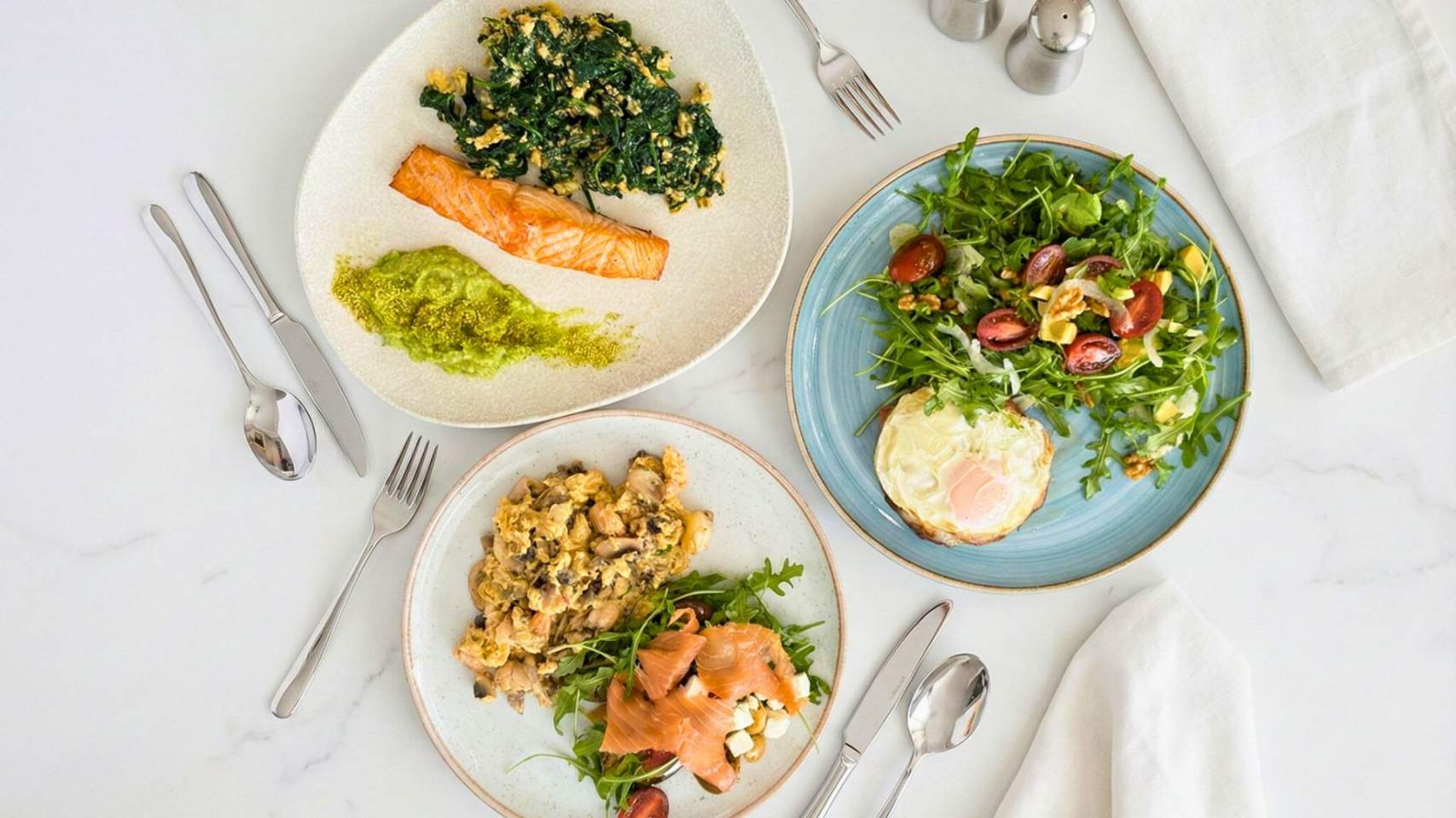 Tres de los platos del men&uacute; / Foto: PM