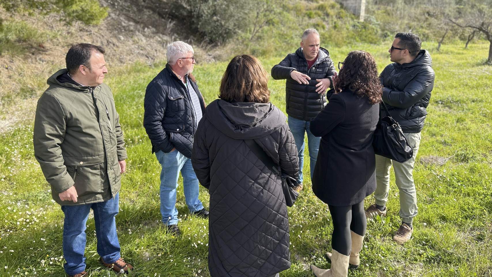 Visita dels socialistes a Benillup