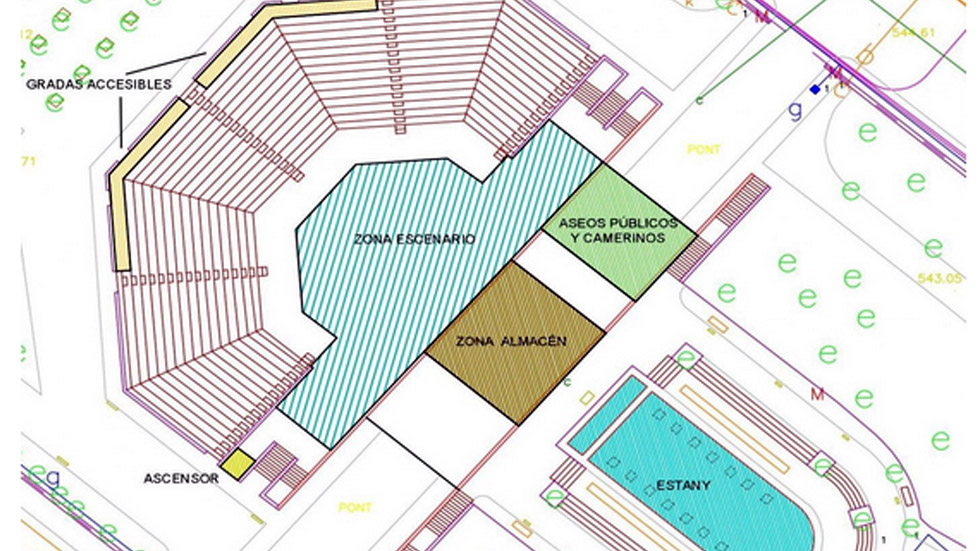 Plano del anfiteatro