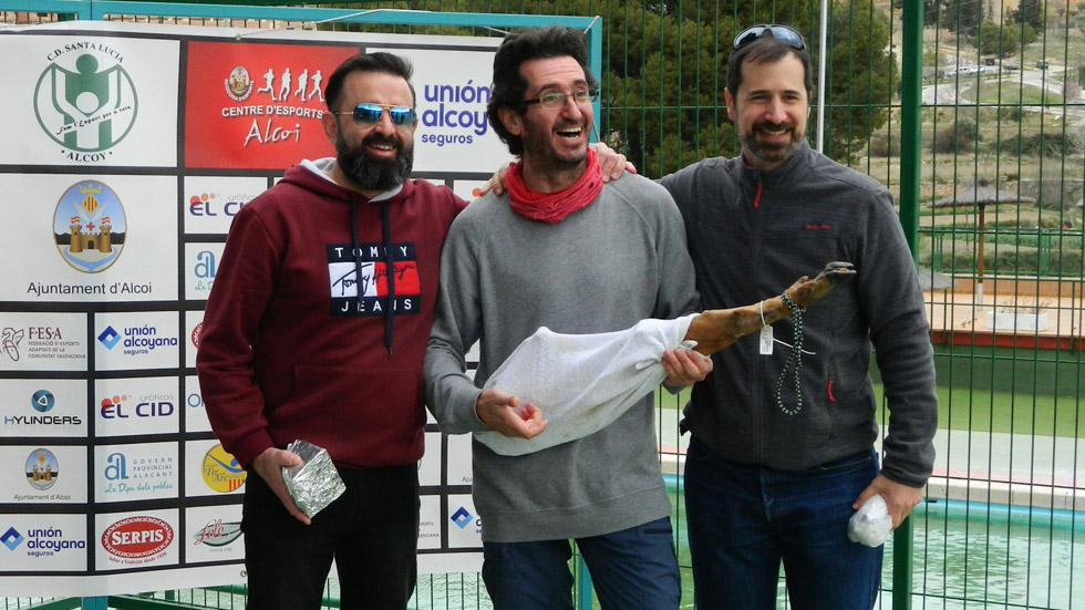 Ganadores de la 'Tirada del Jamón'