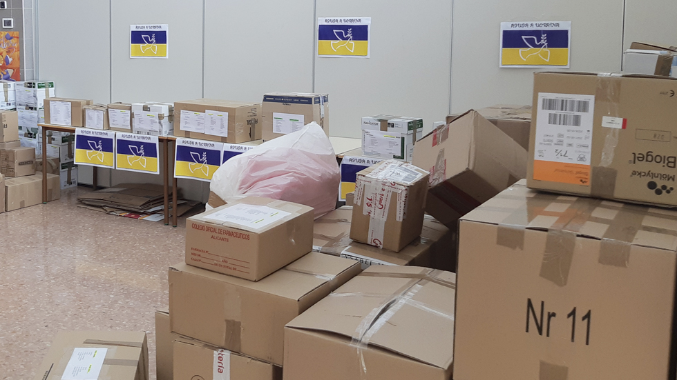 Cajas en el CEIP Miguel Hernández