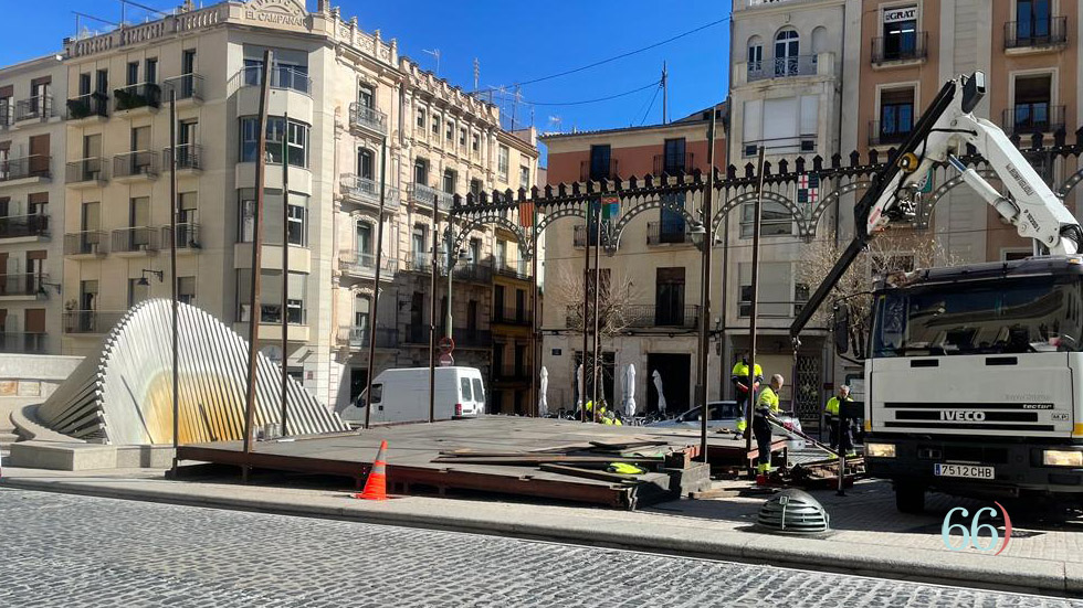 La base del castell de Festes ja és visible / Foto: SBG