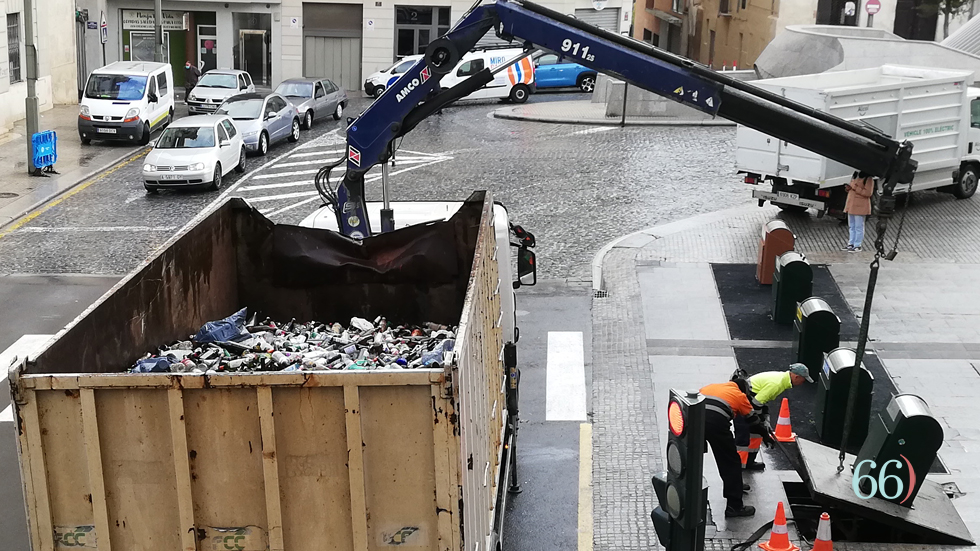 Recogida de residuos en el Centre