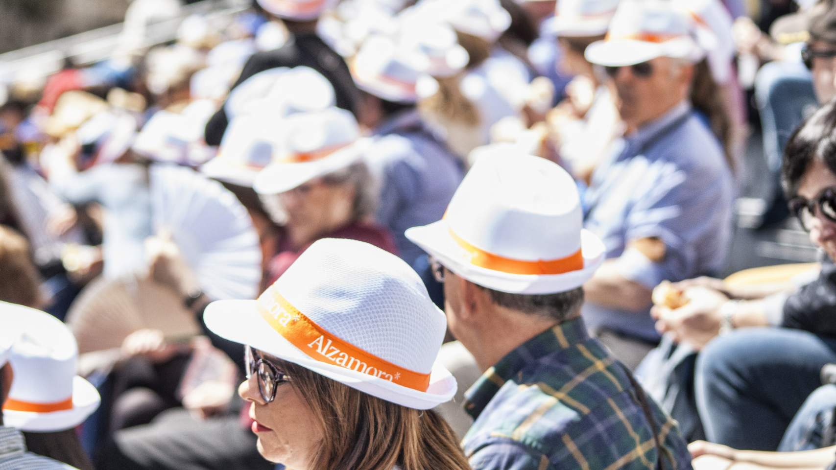 Tribuna de Alzamora durante las Fiestas