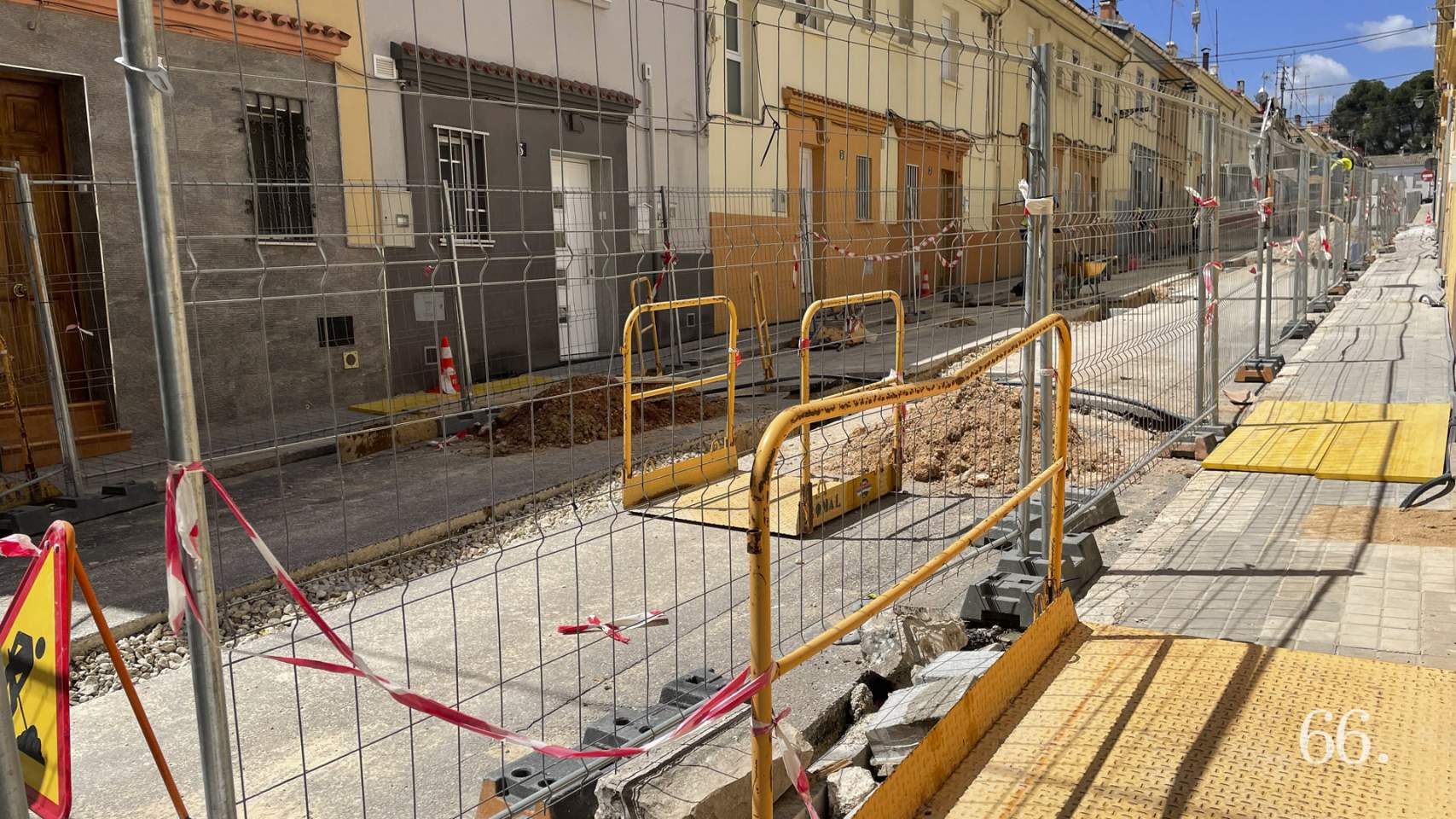 Obras en el barrio Els Clots en 2022 // Foto: Arxiu Pagina66