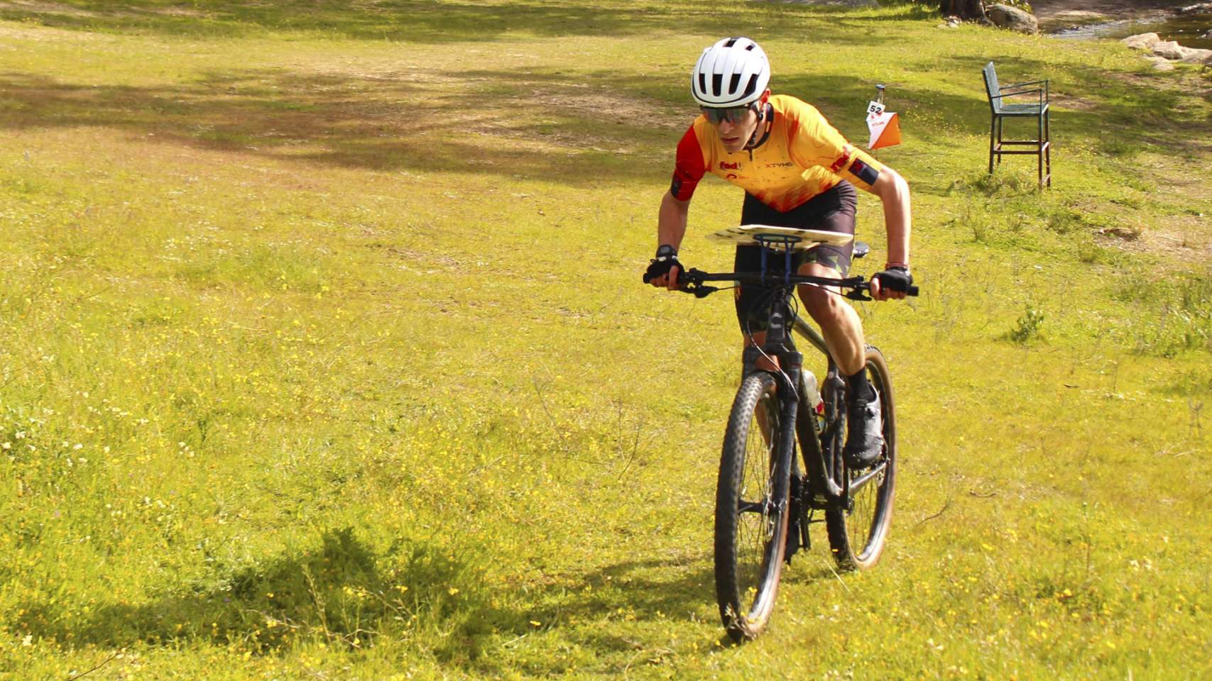 Montes durante la prueba en Extremadura