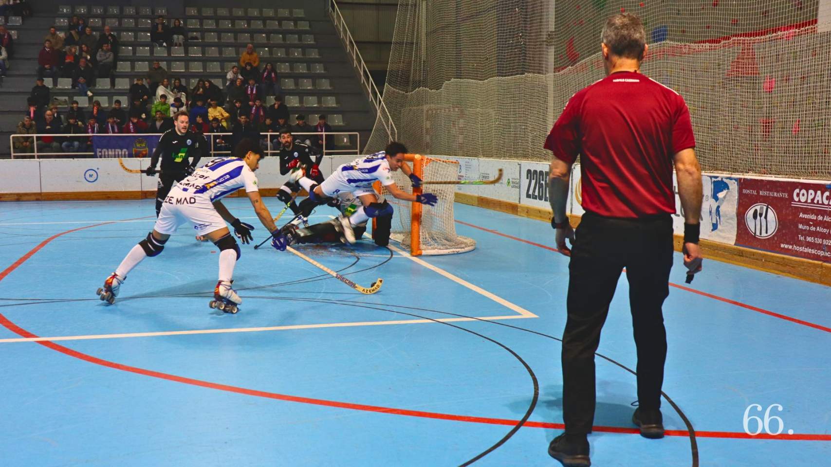 Una de los momentos polémicos del encuentro / CGC