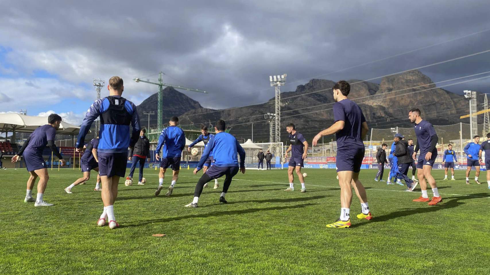 Entrenamiento durante esta semana en La Nucía