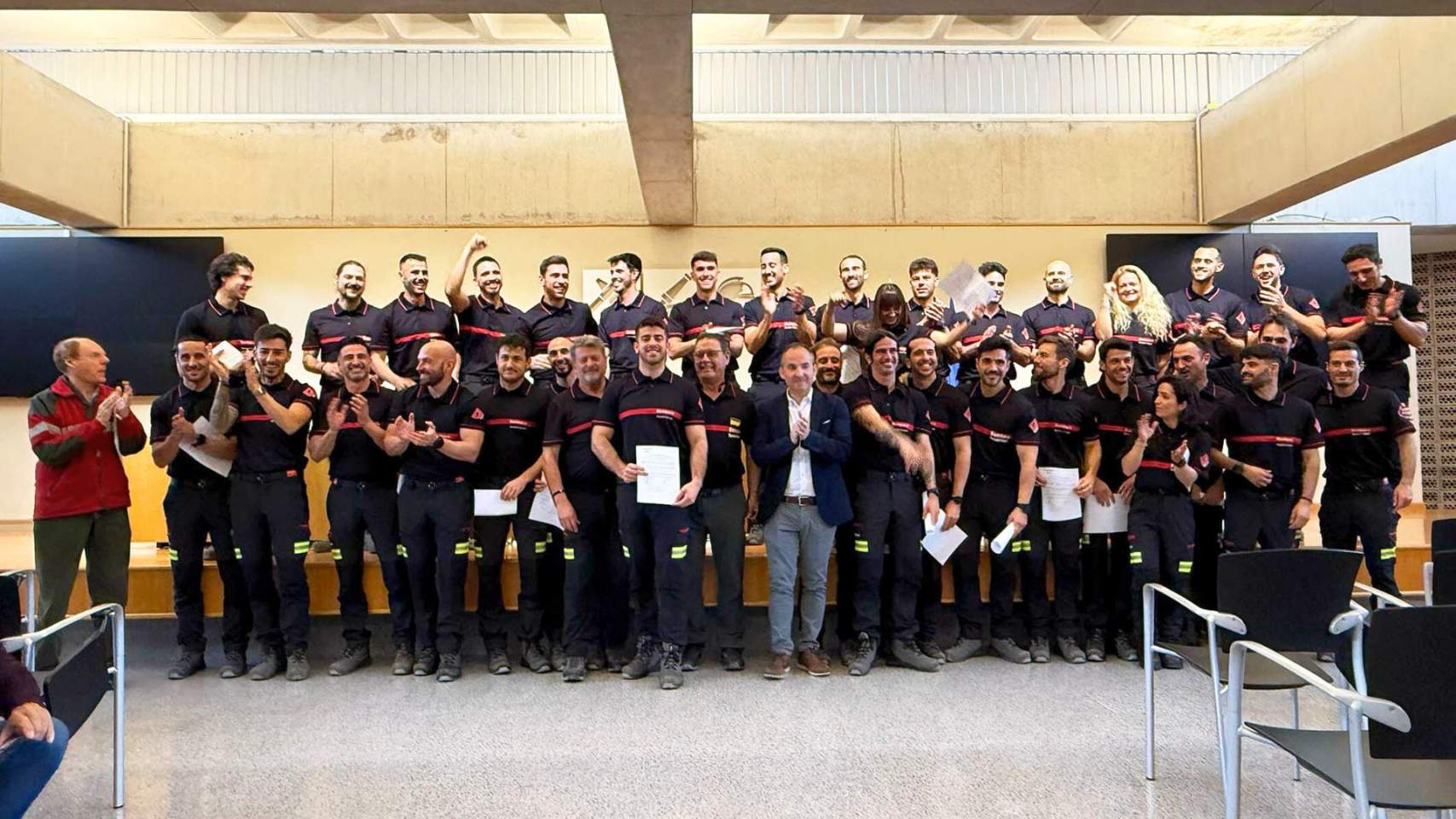 Los bomberos que han tomado posesión / Foto DDA