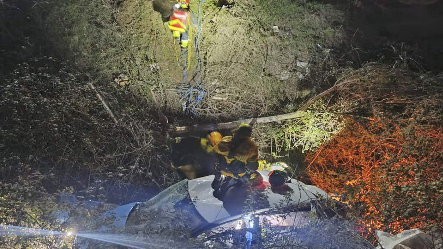 Rescat nocturn / Foto: Policia Local Cocentaina