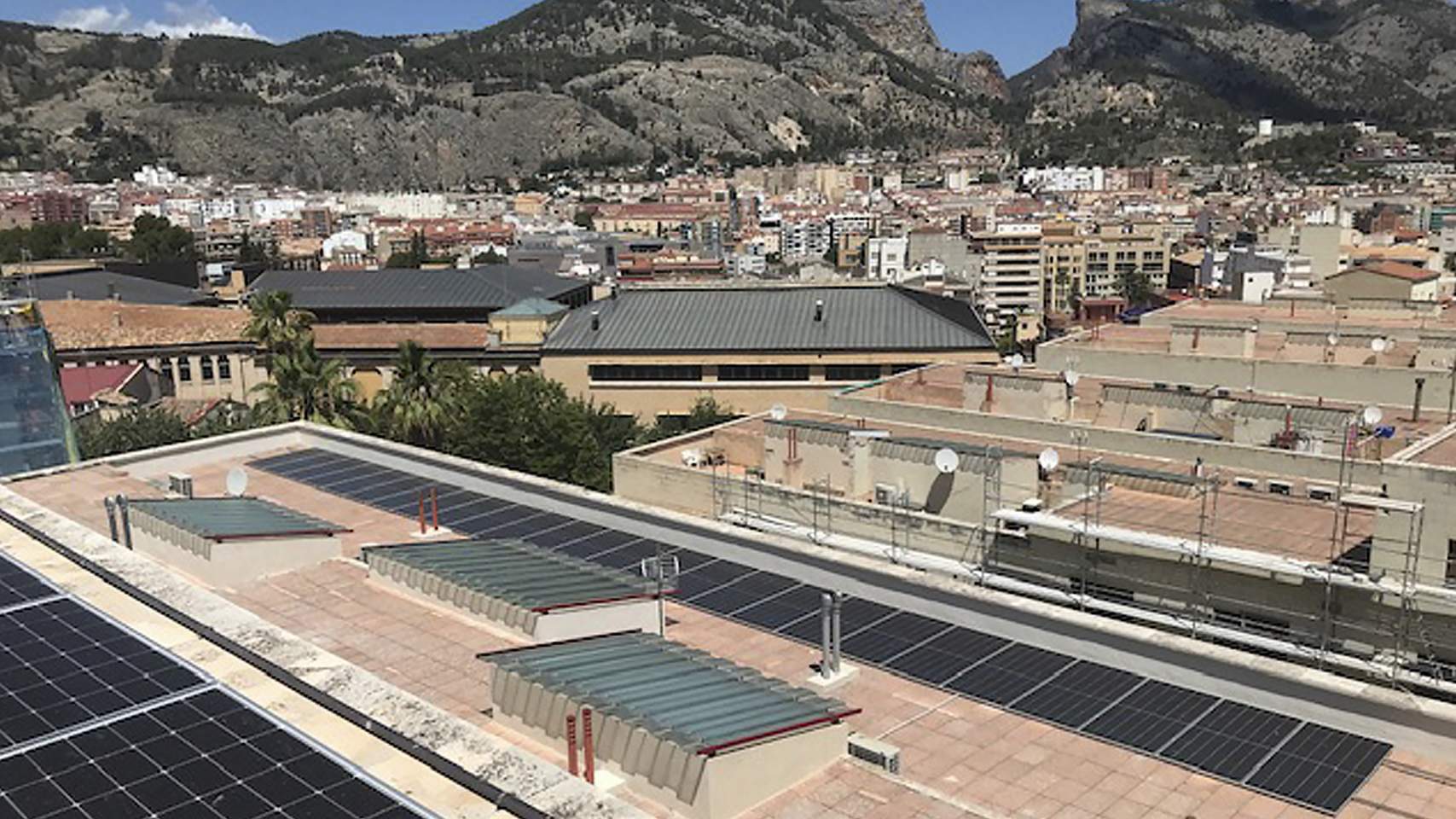 Paneles en el barrio de La Sang