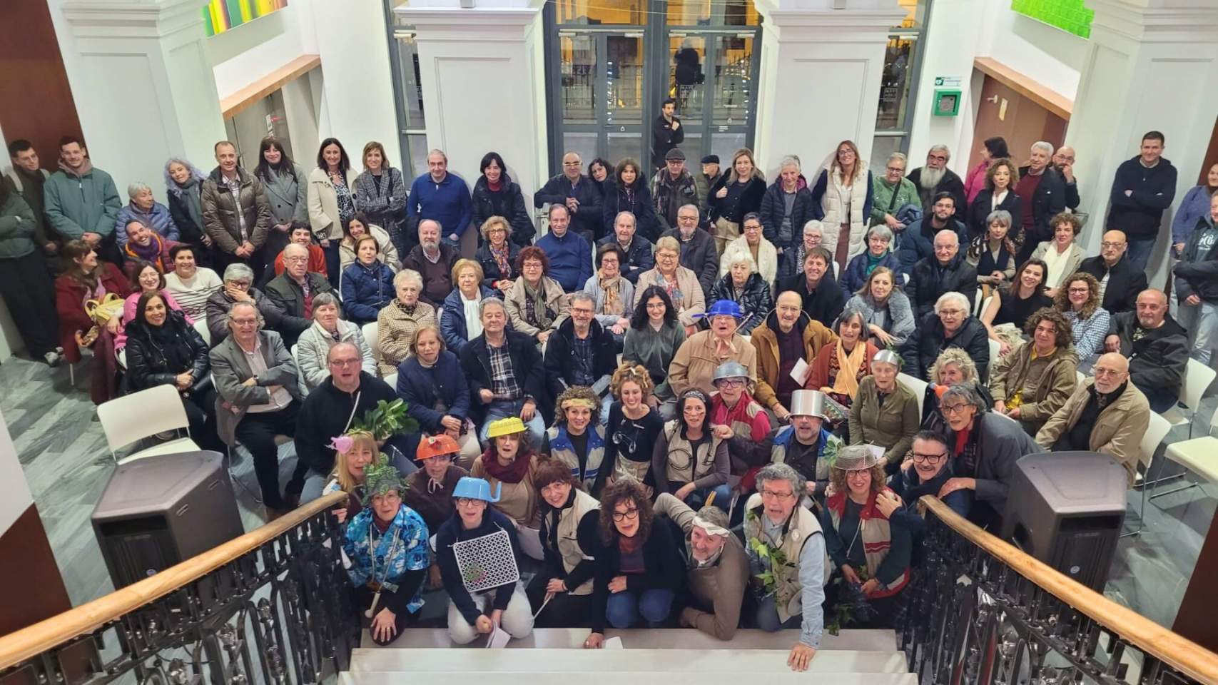 Els participants en el Dia Mundial del Teatre / Foto AC