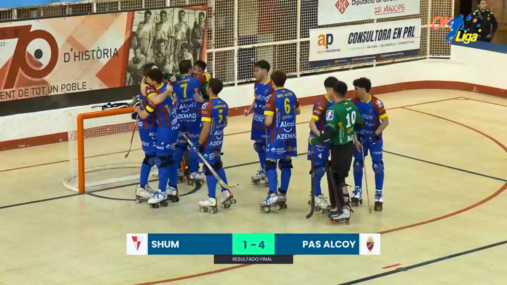 Exhibició d’efectivitat de l’Aitex PAS Alcoi davant el Shum