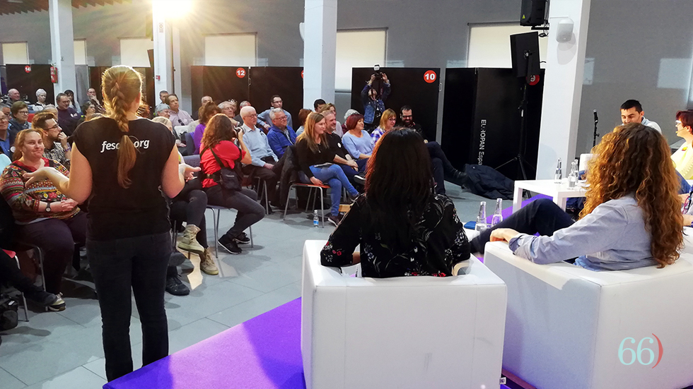 Acto de Unides Podem en el Ágora