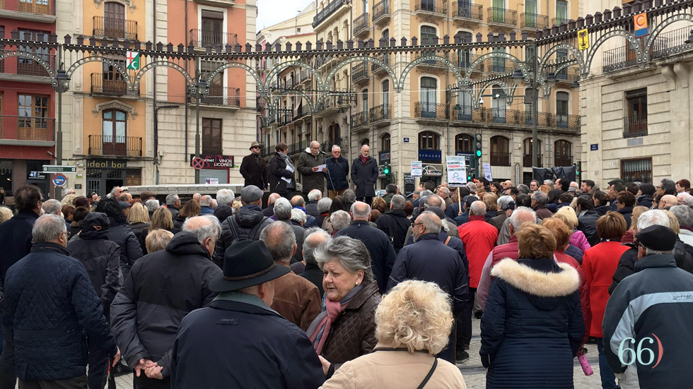 Imagen de la manifestación de pensionistas
