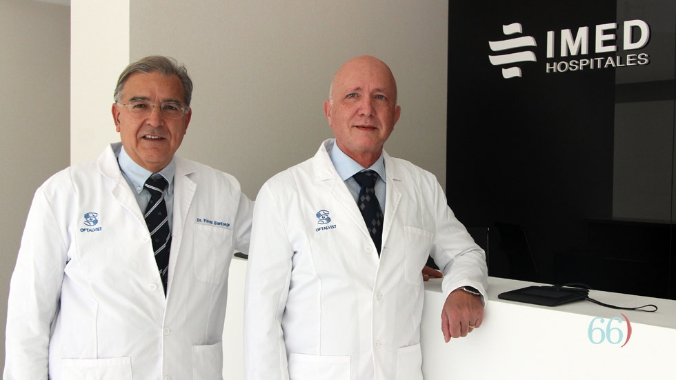Juan José Pérez Santonja y Obdulio González Cantos en las nuevas instalaciones