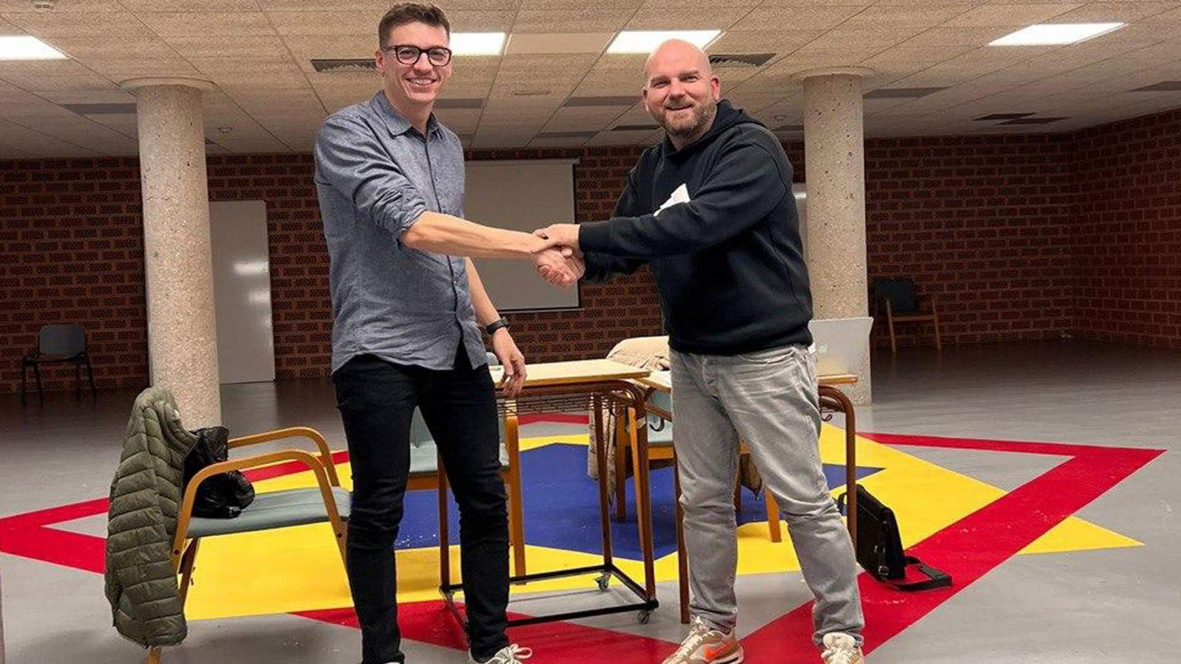 Alfonso Sánchez, a l'esquerra, i Pòlit Jordà, a la dreta