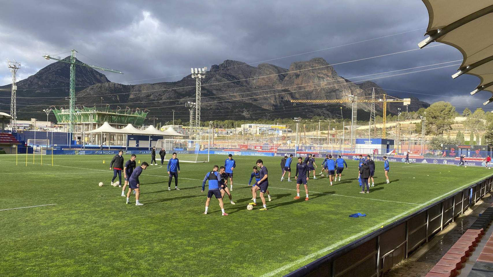 Entrenamiento del Alcoyano en La Nucía / Foto: Facebook CDAlcoyano