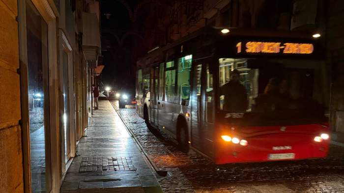 La noche en Alcoy durante el apagón / Foto: Hostal Savoy