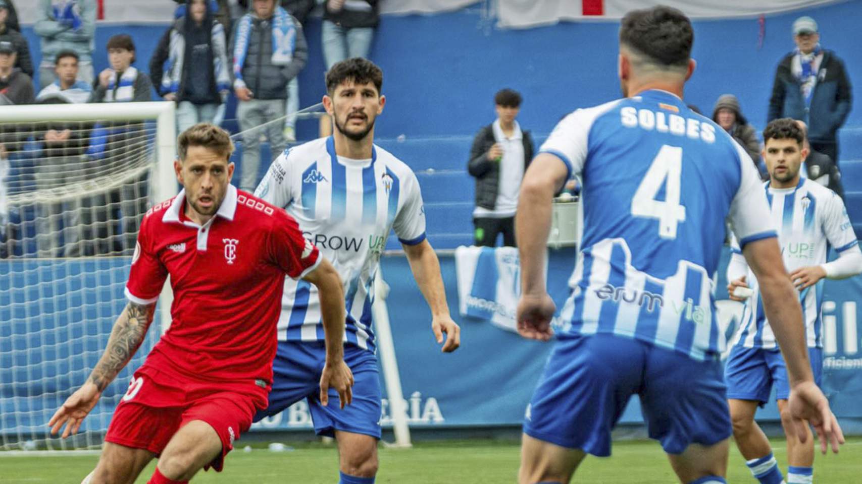 Partit davant el Terrassa / Foto: @juanmamedinaluque Facebook Terrassa CF