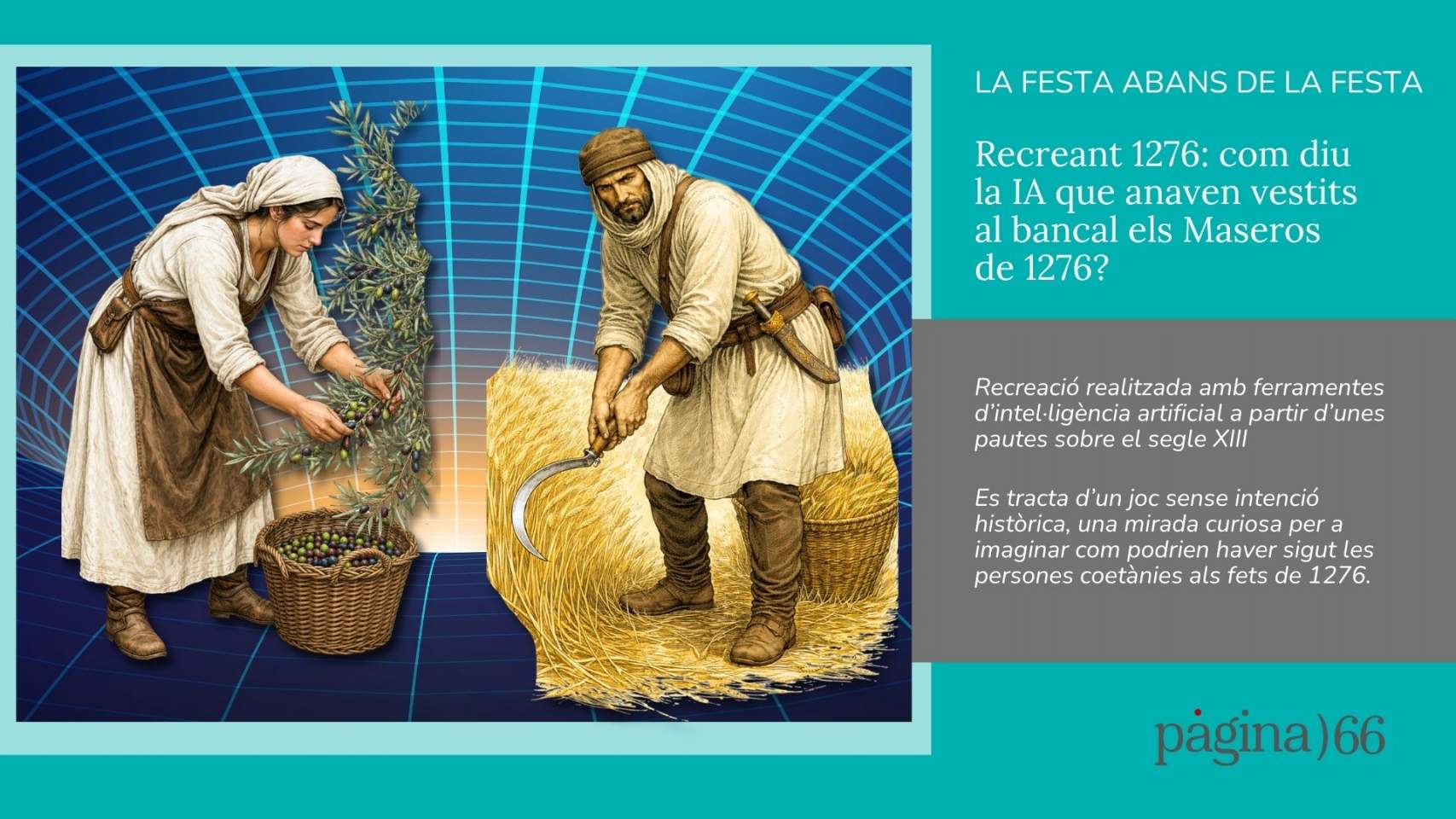 Recreant 1276: com diu la IA que anaven vestits al bancal els Maseros de 1276?